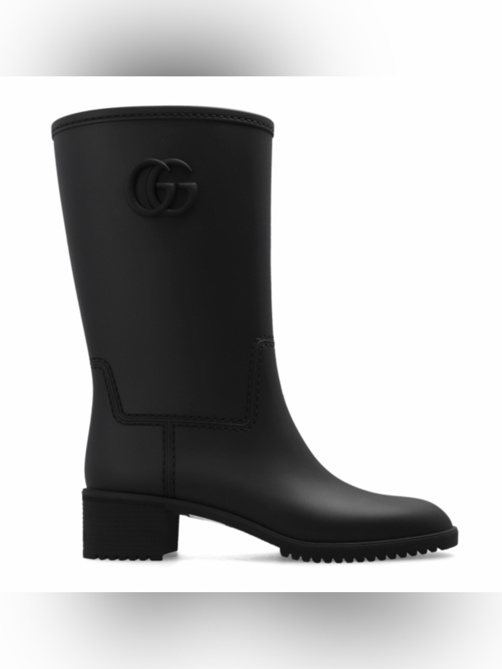 GUCCI GG logo rubber rain boots